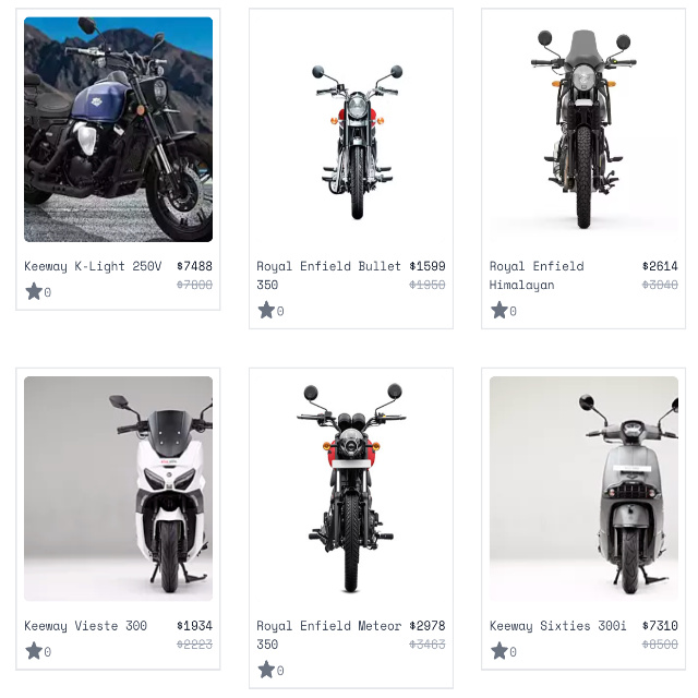 Online Bike Showroom